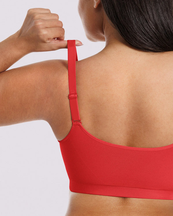 Bare Essentials Skin Flow Front-Zipper Wireless Bra