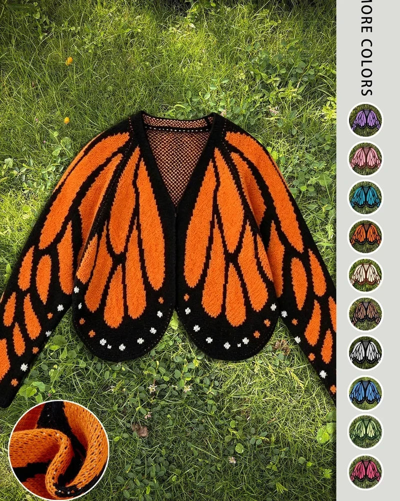 Butterfly Wing Batwing Knit Cardigan