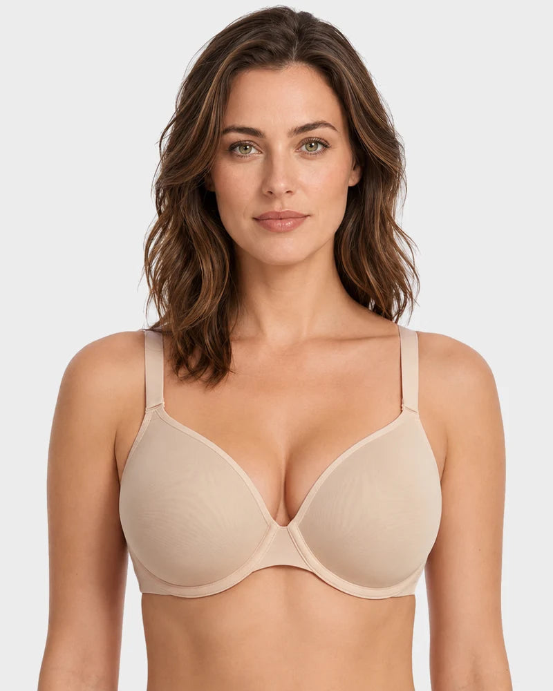 Air Light Plus Size Mesh Underwire Minimizer Bra