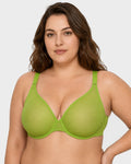 Air Light Plus Size Mesh Underwire Minimizer Bra