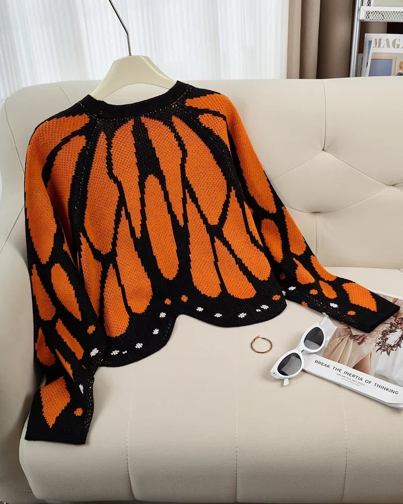 Butterfly Wing Batwing Knit Cardigan
