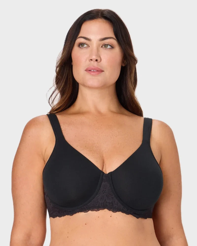 Full-Coverage Breathable Underwire Minimizer Bra
