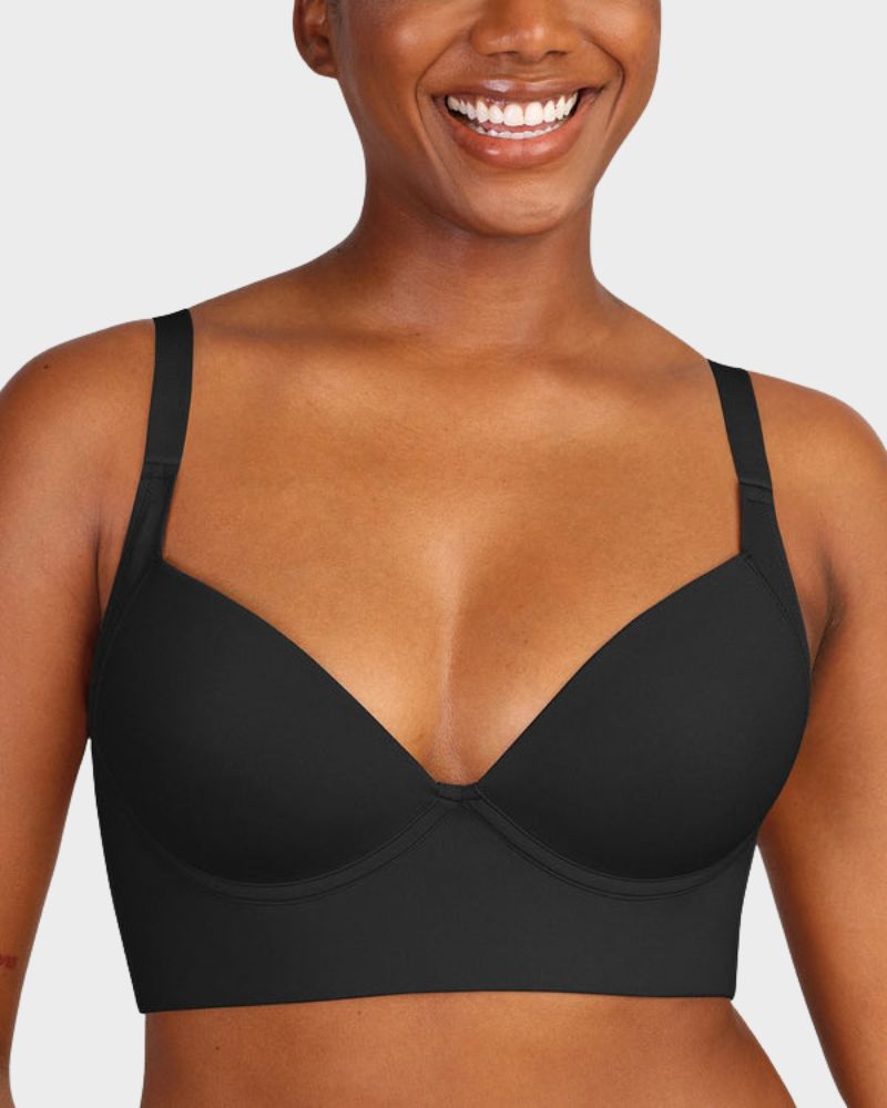 Back-Smoothing Underwire Push-Up Bra