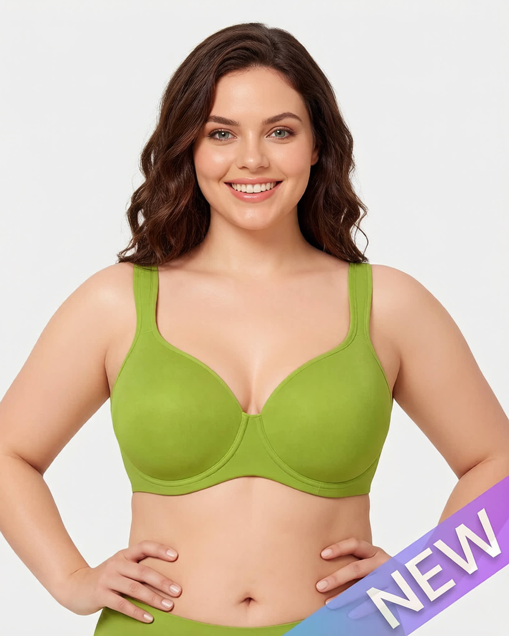 Soft Plus Size Full Coverage Unlined Minimizer Bra