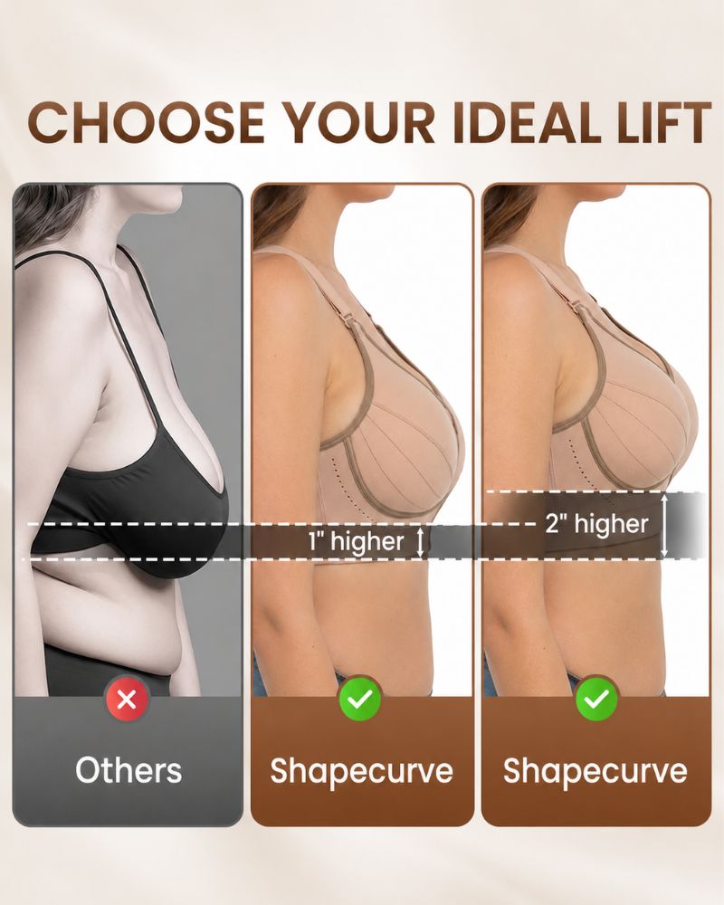 Custom-Lift Posture Support Front-Zip Bra