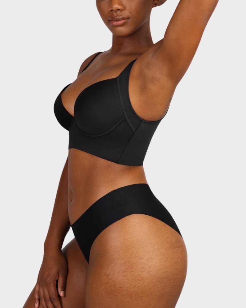 Back-Smoothing Underwire Push-Up Bra