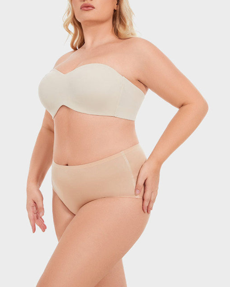 Full Support Non-Slip Convertible Bandeau Bra