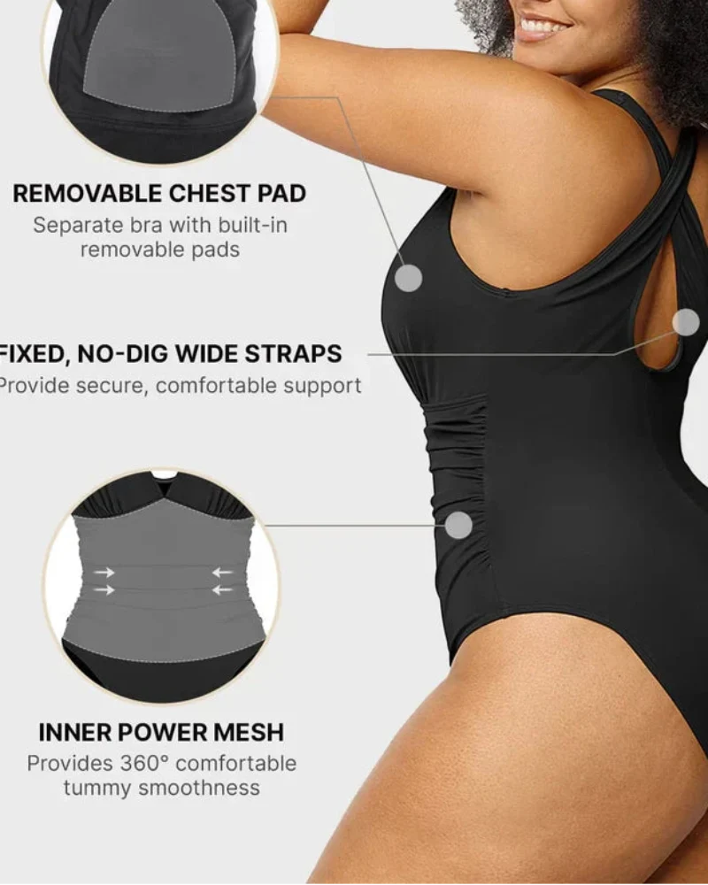 Smart Sculpt Plunge Swimsuit Flatter Your Figure
