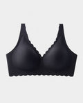 Deep V Seamless Scalloped Wireless Lift Bra