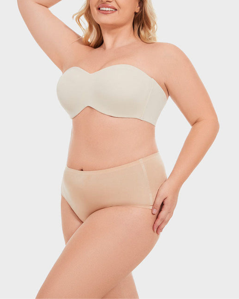 Full Support Non-Slip Convertible Bandeau Bra
