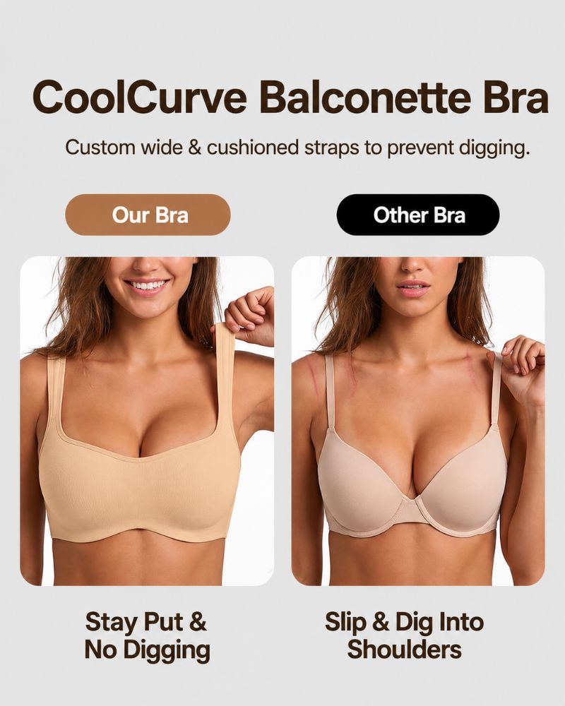 Cooling Plus Size Balconette Underwire Bra