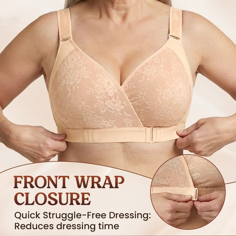 Easy-Wear Front Wrap Comfort Bra