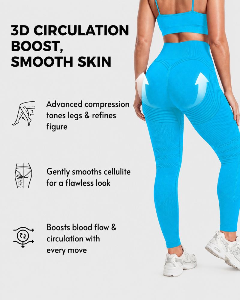 3D Textured Tummy Control & Butt-Lifting Leggings