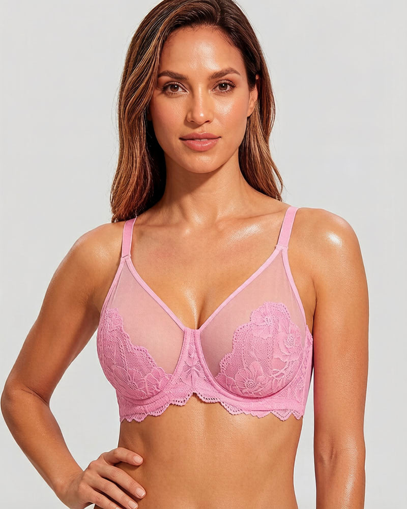 2-Pack Full Coverage Lace Minimizer Bras
