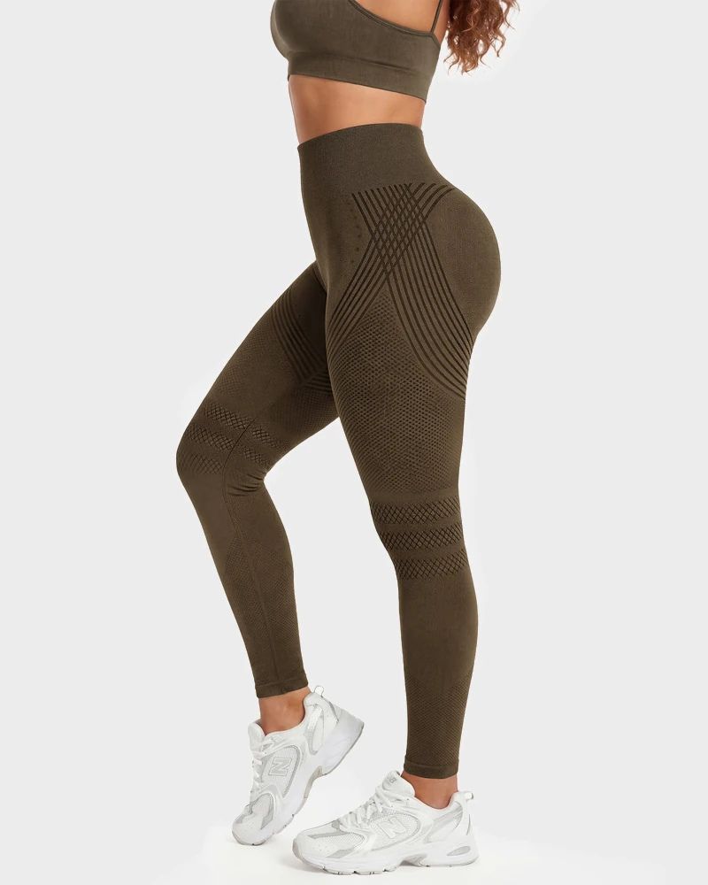 3D Textured Tummy Control & Butt-Lifting Leggings