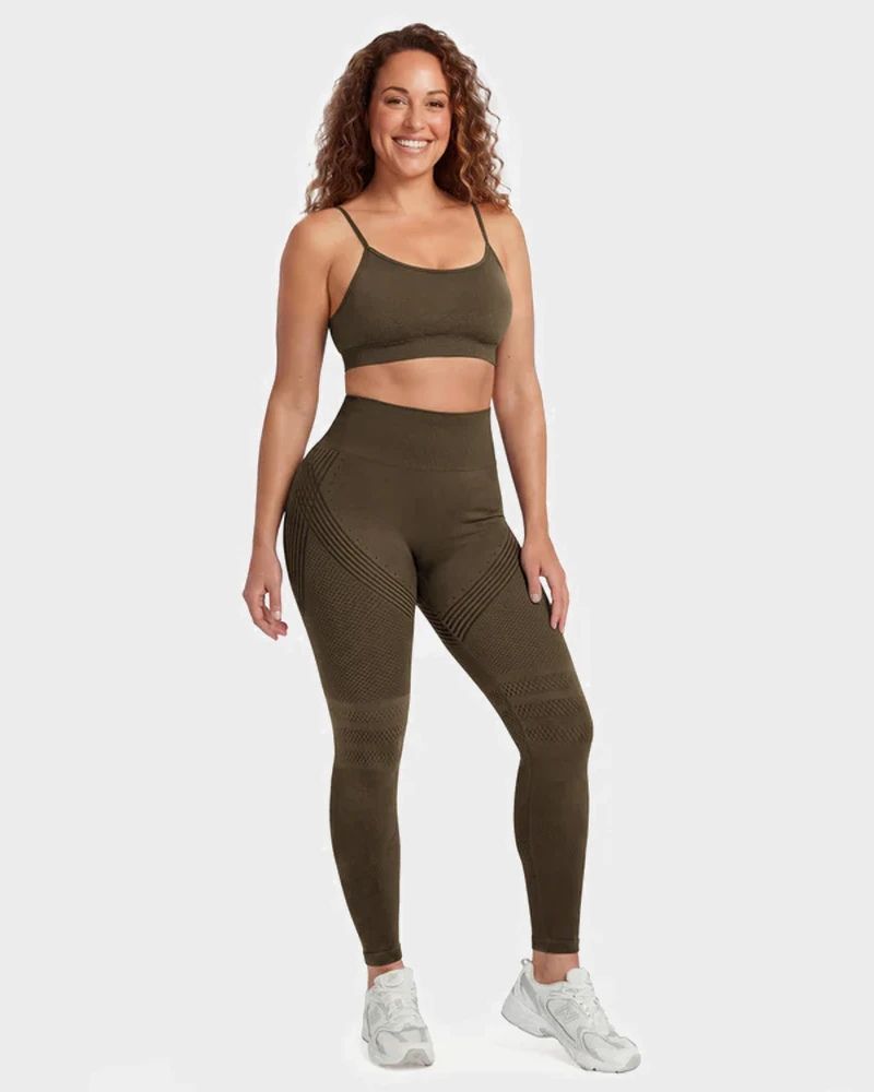 3D Textured Tummy Control & Butt-Lifting Leggings