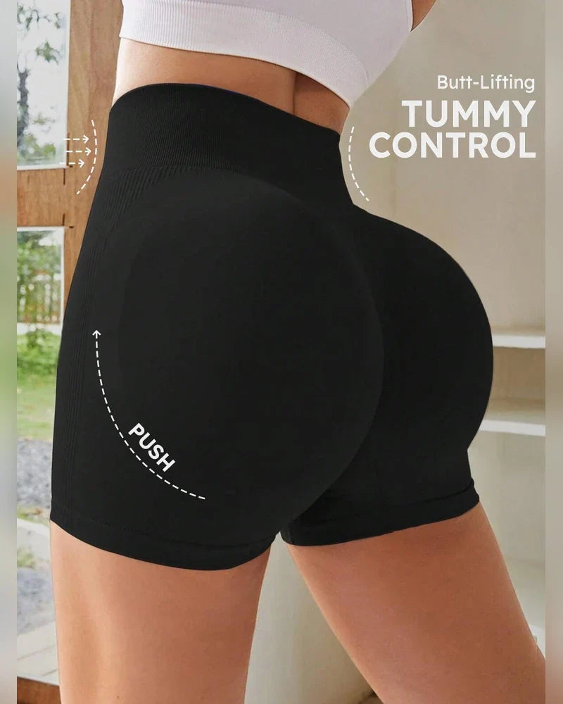 4-Pack High-Waist Seamless Butt-Lifting Shorts