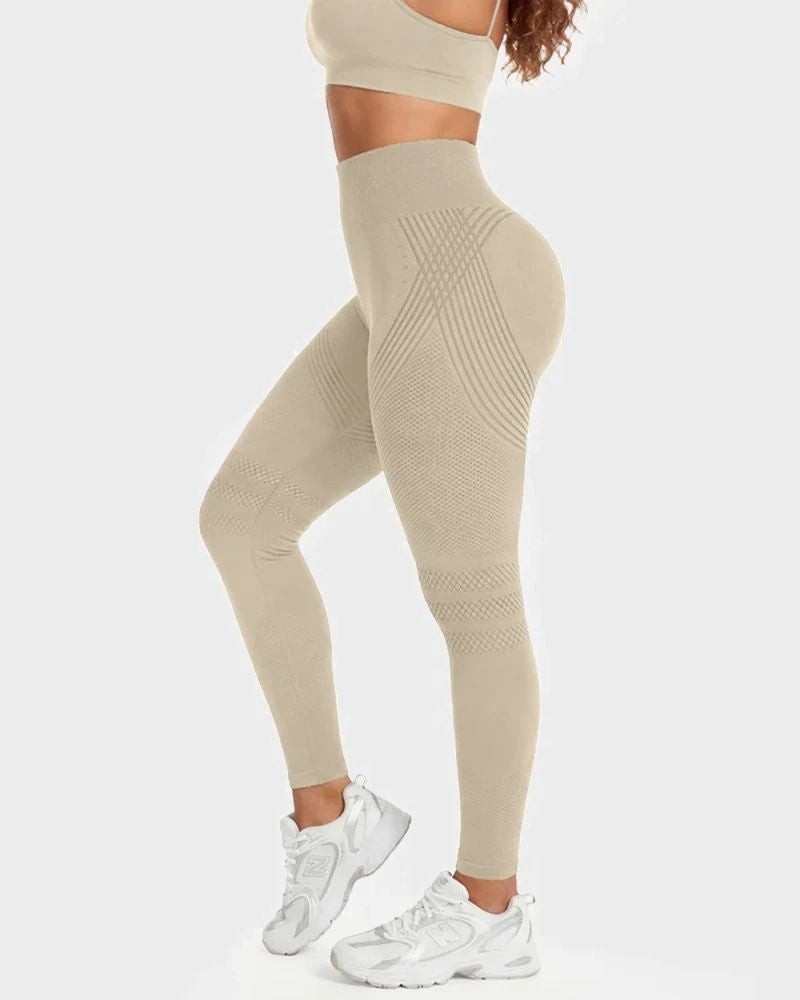 3D Textured Tummy Control & Butt-Lifting Leggings