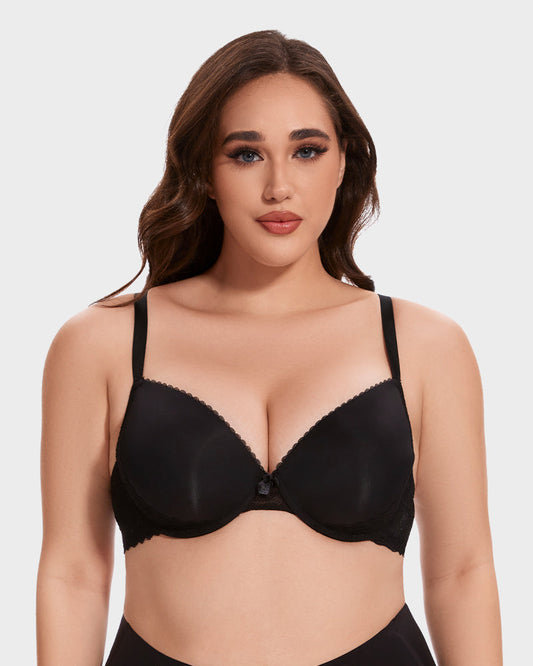 Comfort Lace Trim Push-Up Bra
