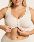 Plus Size Wireless Front-Close Comfort Bra