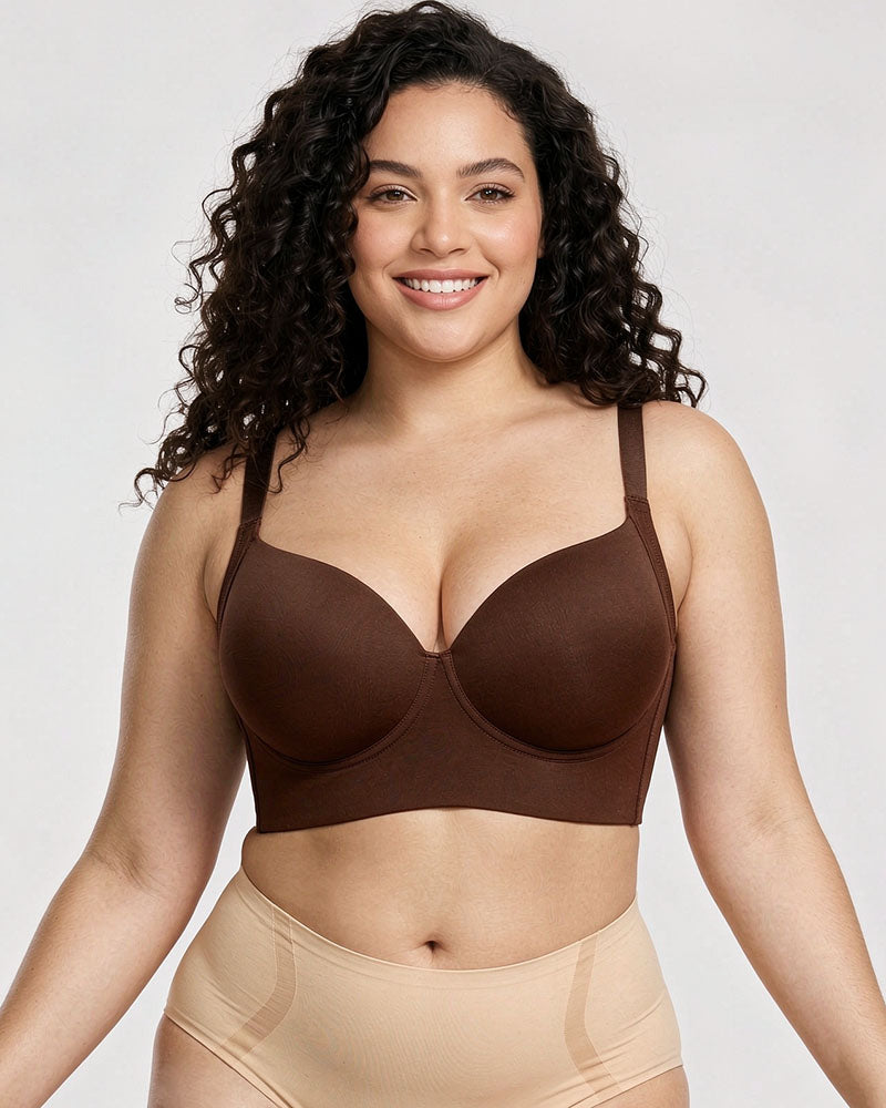 Back-Smoothing Underwire Push-Up Bra