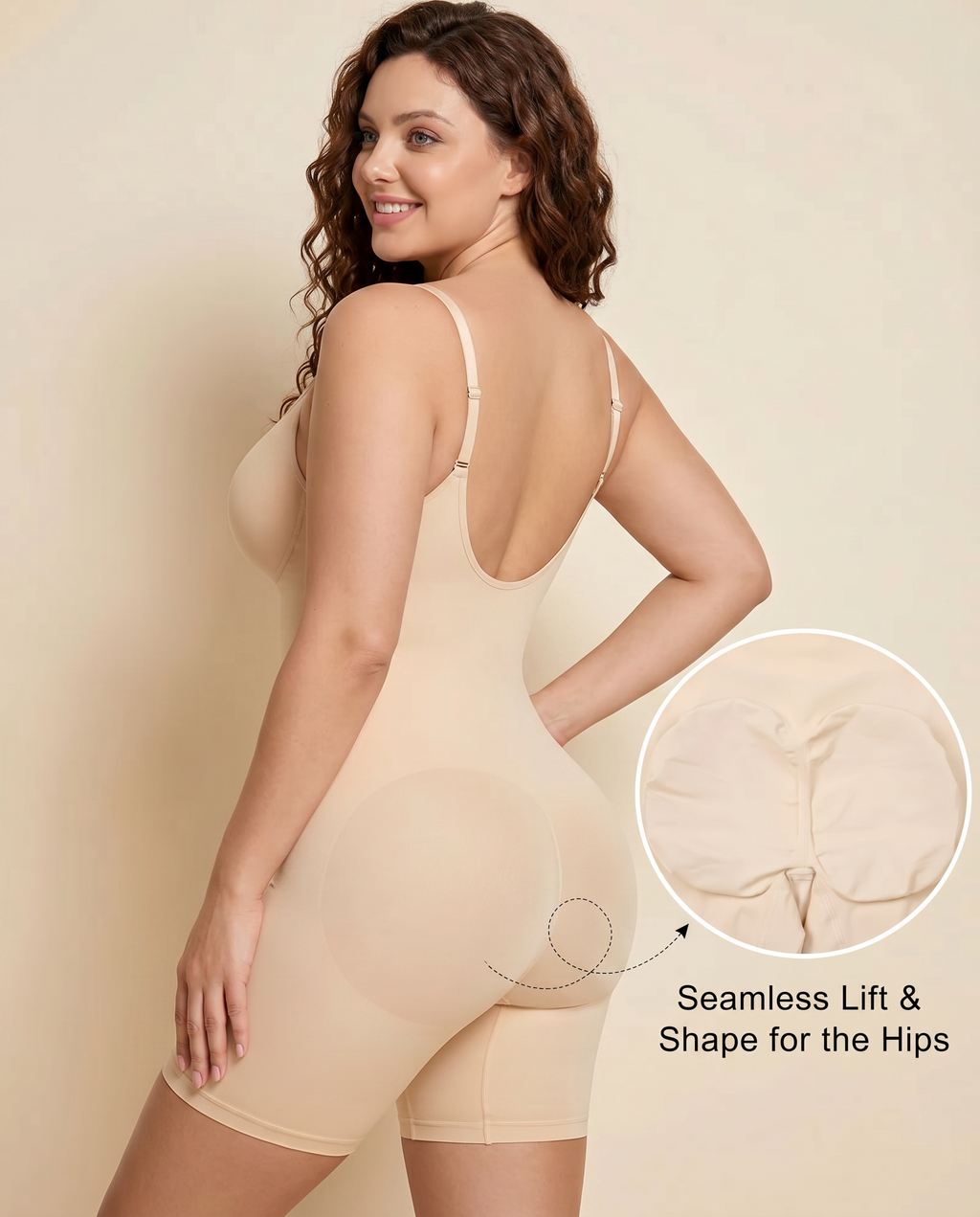 Women's Tummy Control Zip Front Bodysuit