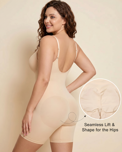 Women's Tummy Control Zip Front Bodysuit