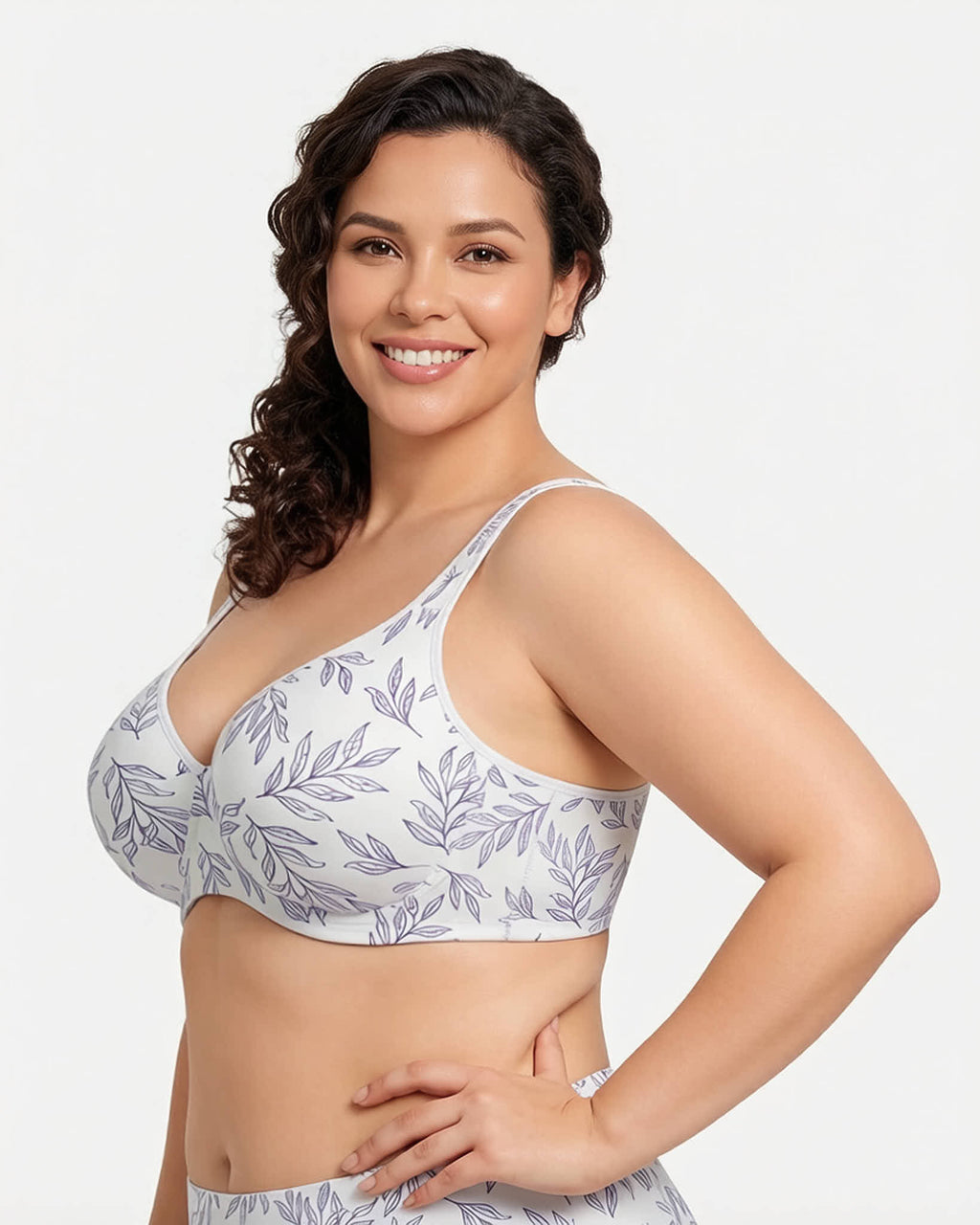 Soft Plus Size Full Coverage Unlined Minimizer Bra