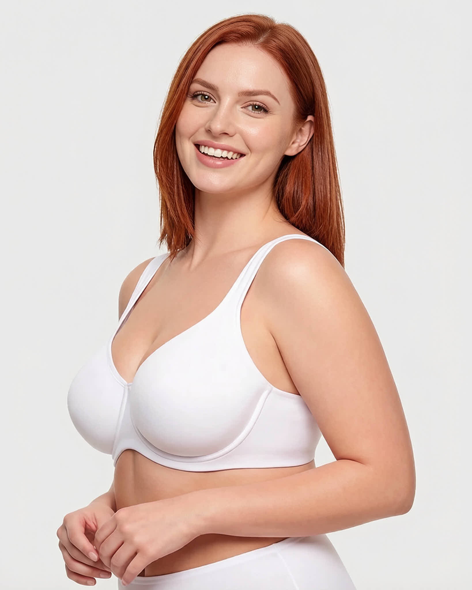 Soft Plus Size Full Coverage Unlined Minimizer Bra