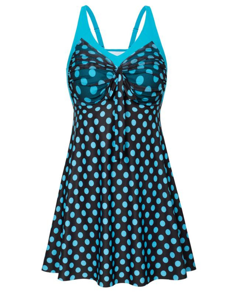 Women's Two Piece Swim Dress Plus Size Tummy Control Tankinis Swimdress Floral Printed Swimwear Swimsuits with Boyshort