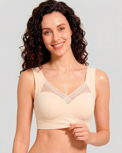 Comfortable Smoothing Mesh Bra