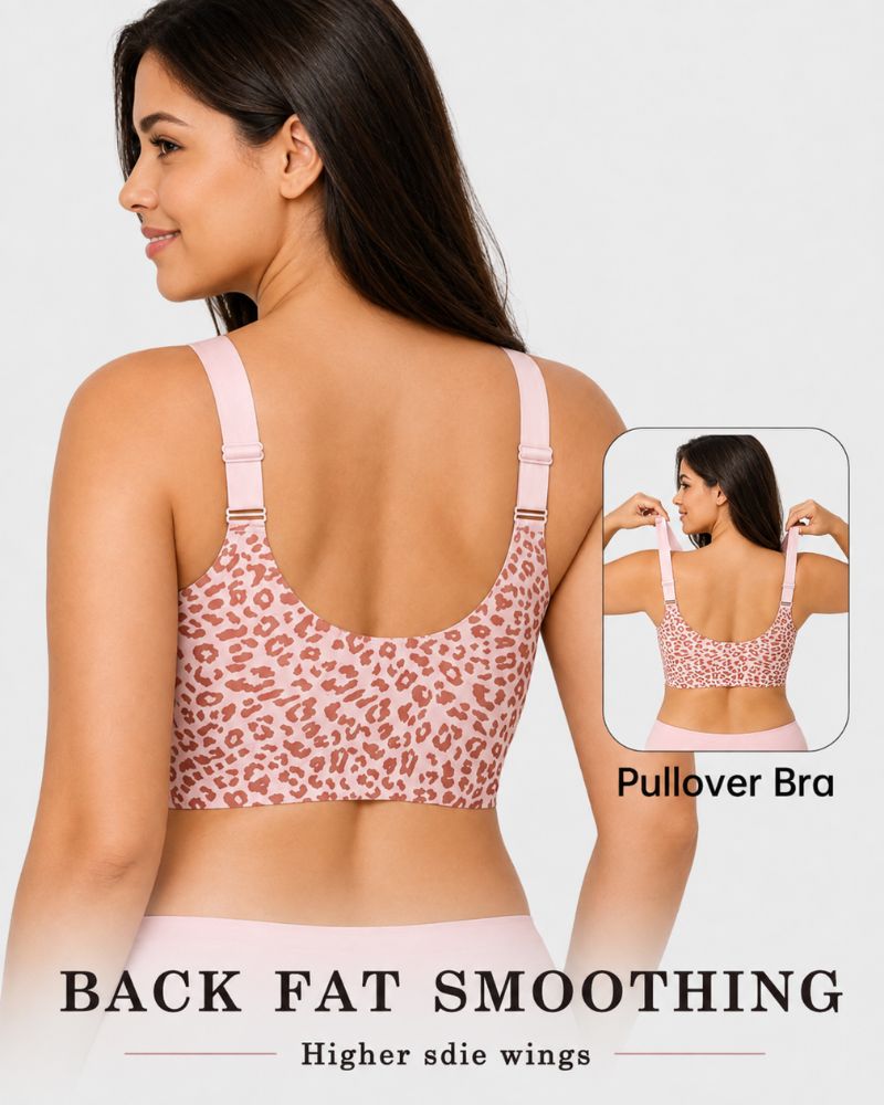 Plus Size Pullover Wireless Full-Coverage Support Bra