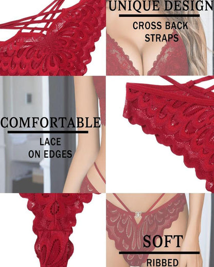 Women's Sexy Lace Cross Back Panties