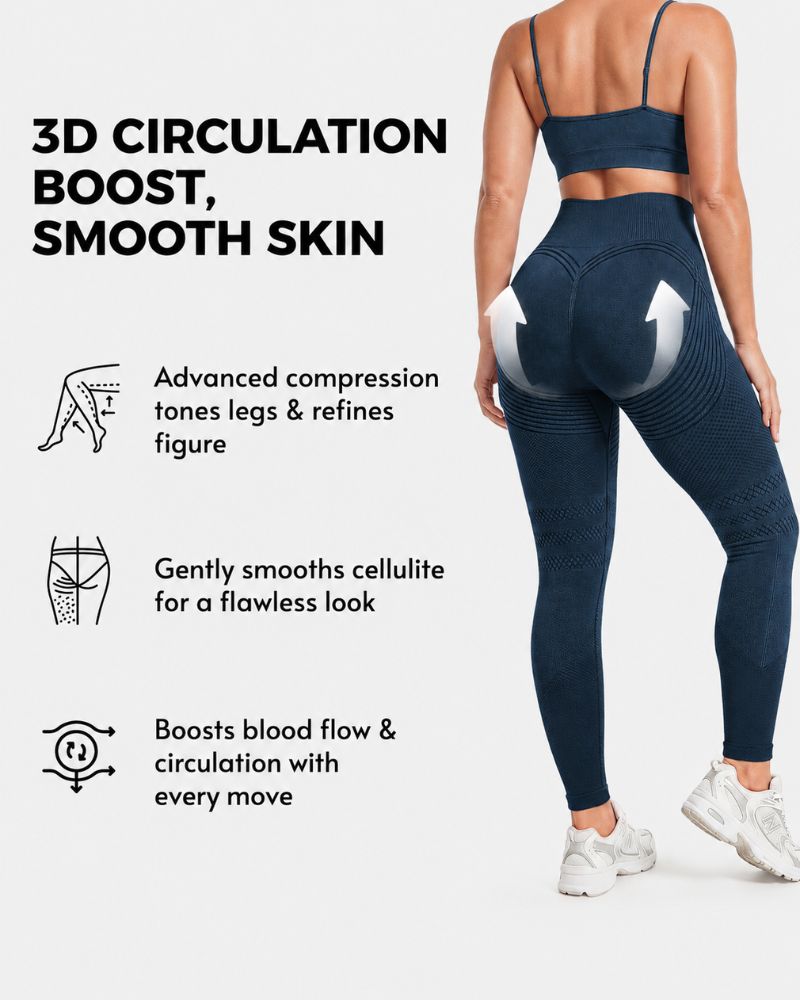 3D Textured Tummy Control & Butt-Lifting Leggings
