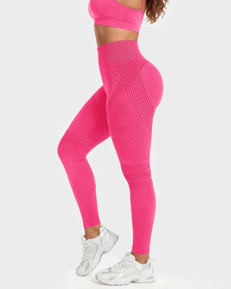 3D Textured Tummy Control & Butt-Lifting Leggings