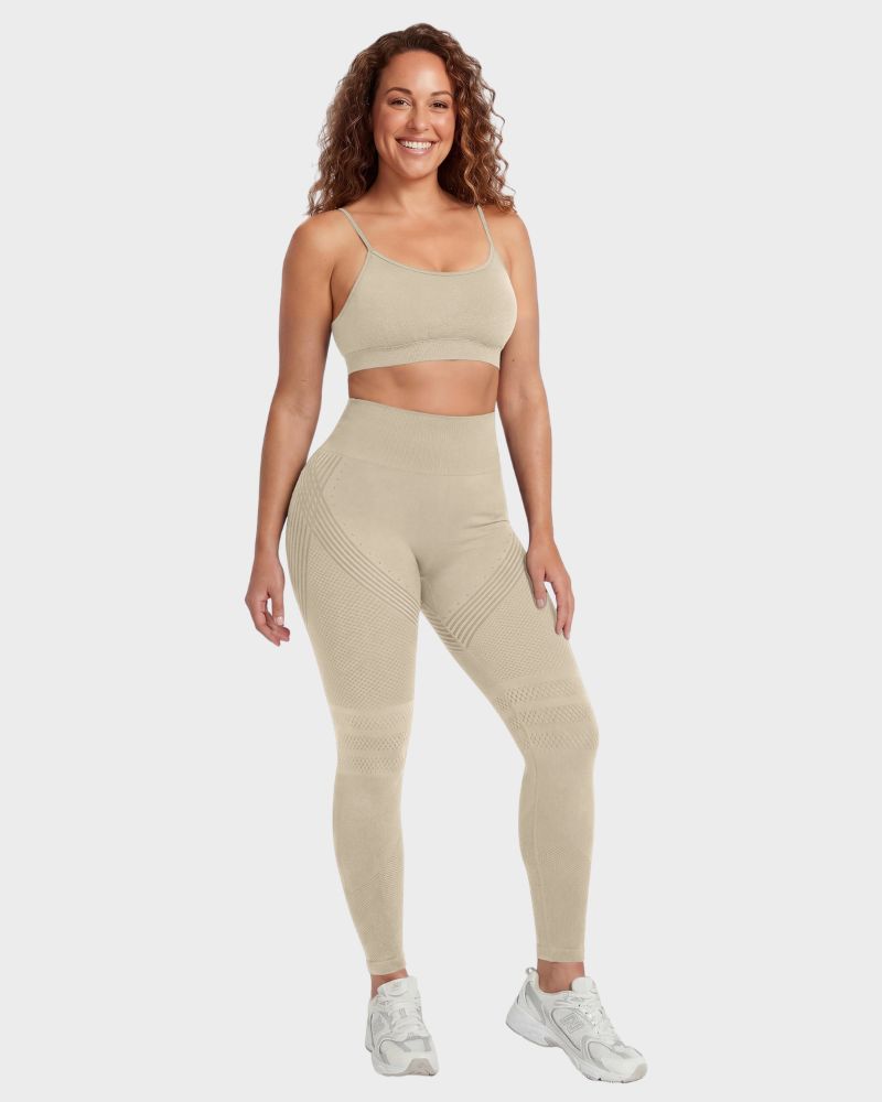 3D Textured Tummy Control & Butt-Lifting Leggings