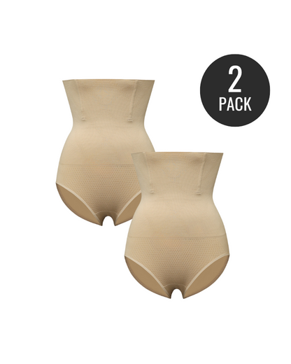 2-Pack High-Waist Lift Shapewear Briefs