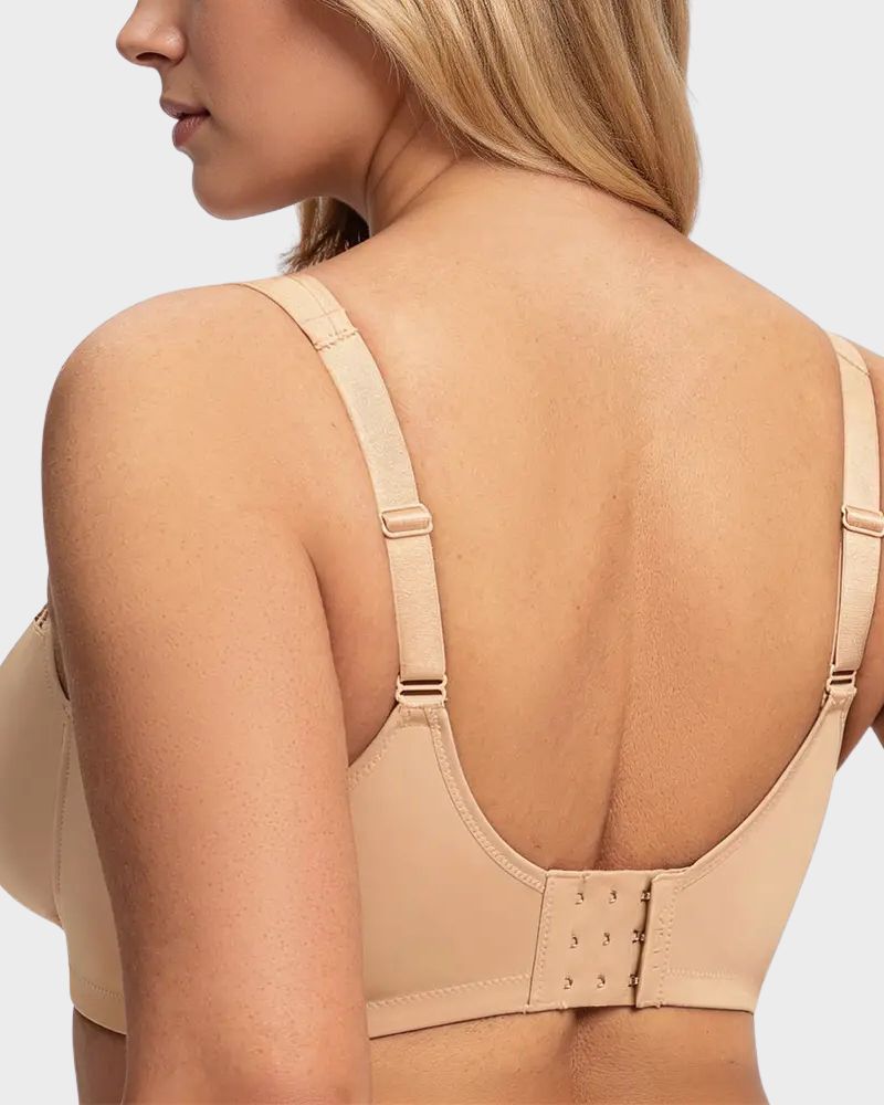 Plus Size Embroidered Full-Coverage Underwire Bra