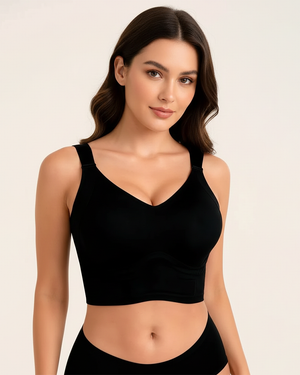 Plus Size Back Smoothing Seamless Push Up Jelly Bra