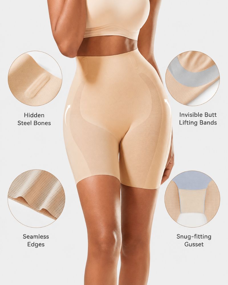 High-Waist Seamless Tummy Control Shaper Shorts