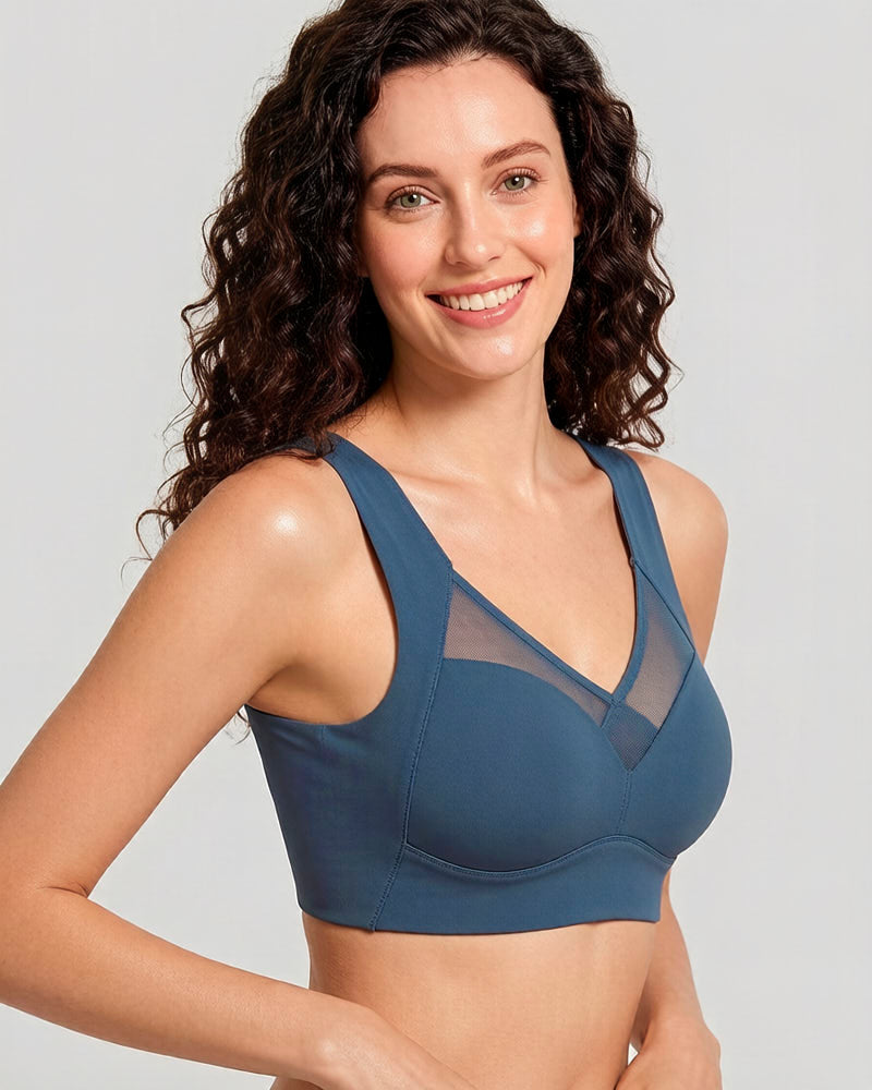 Comfortable Smoothing Mesh Bra