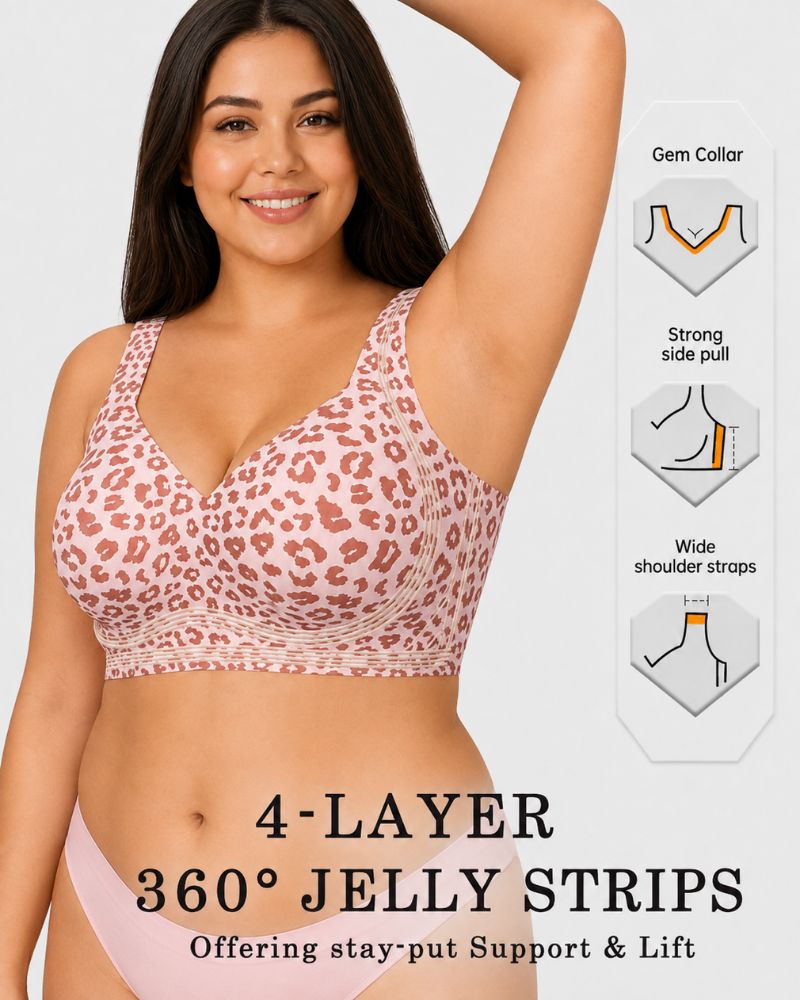 Plus Size Pullover Wireless Full-Coverage Support Bra