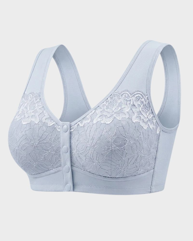 Front-Closure Wireless Support Bra