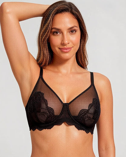 Full Coverage Lace Bras Set of 2