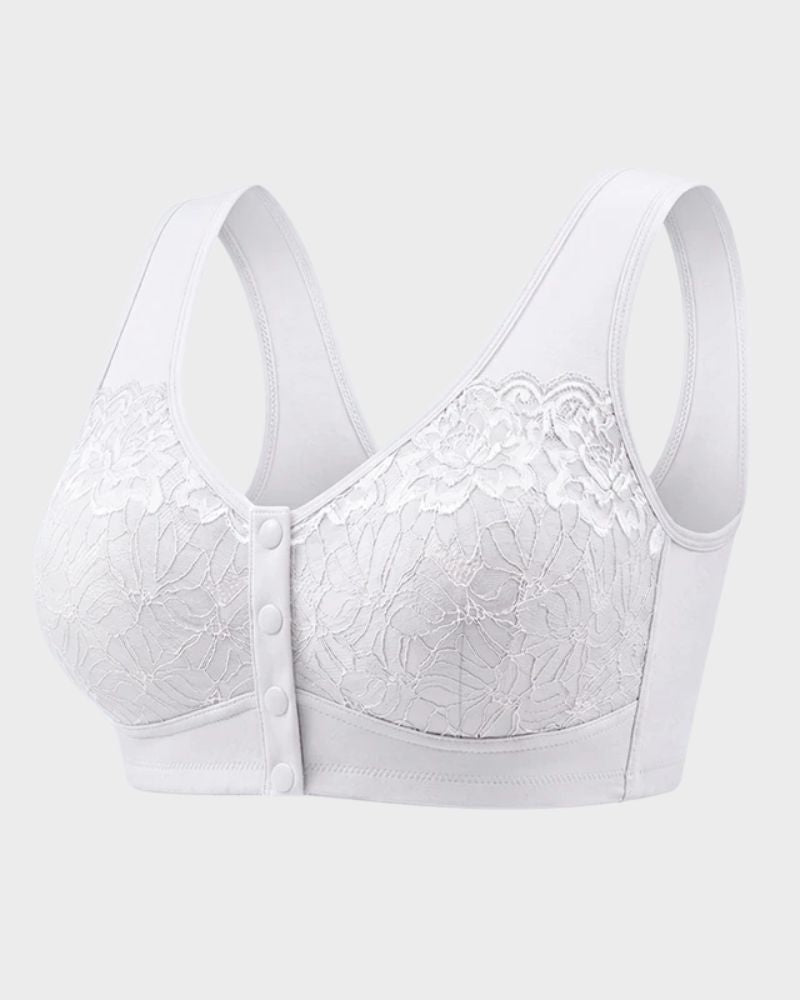 Front-Closure Wireless Support Bra