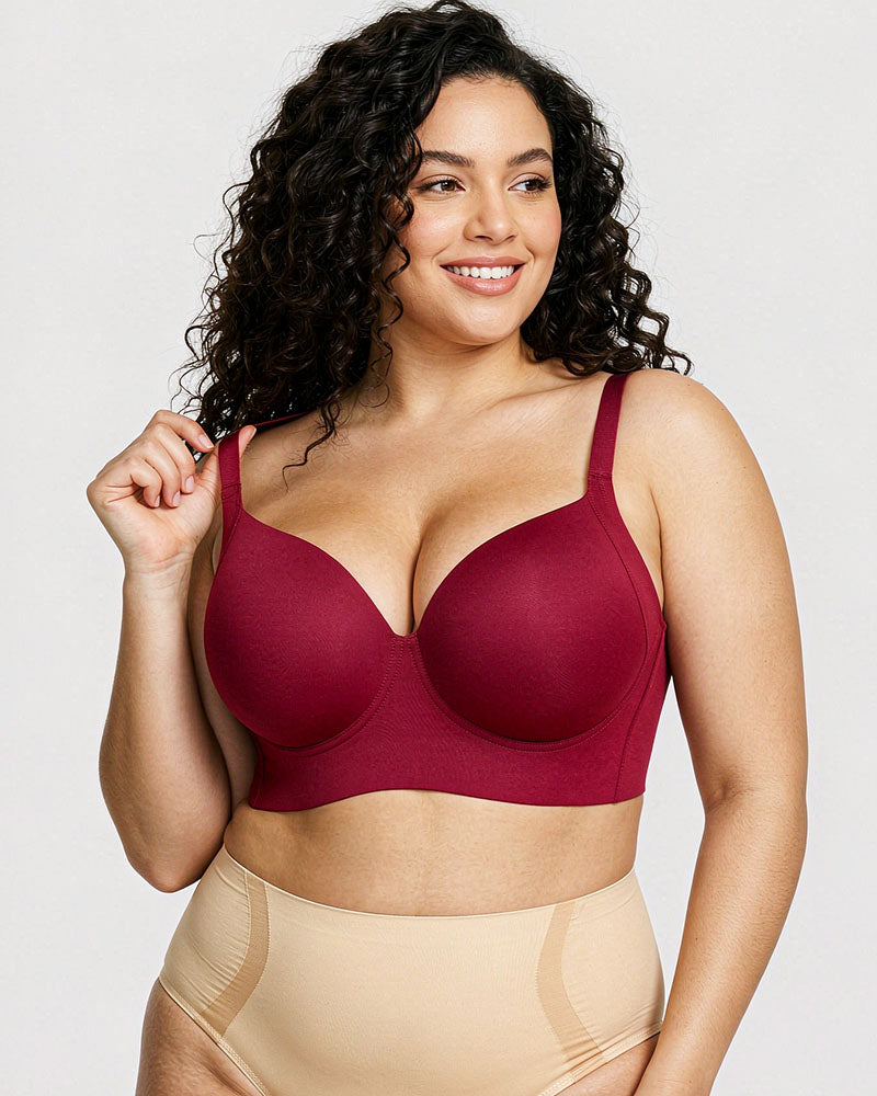 Back-Smoothing Underwire Push-Up Bra