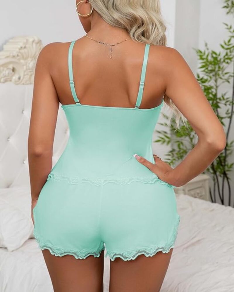 Modal Camisole & Panty Sleepwear Set – Sweet Lingerie for Daily & Holiday Wear