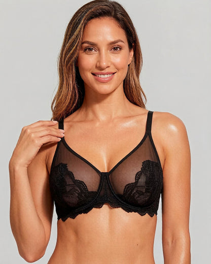 Full Coverage Lace Bras Set of 2