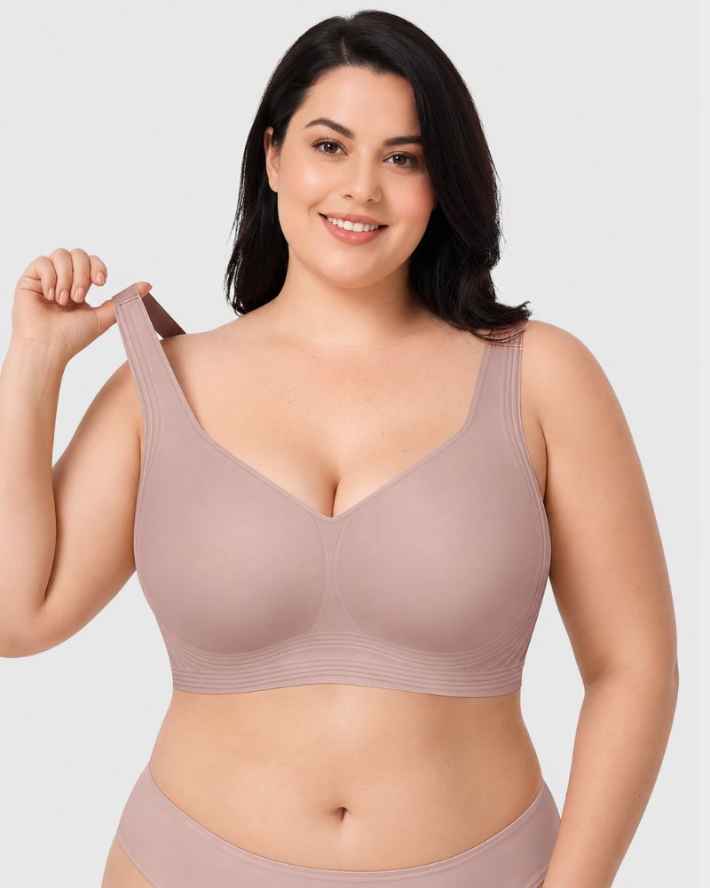 Plus Size Pullover Wireless Full-Coverage Support Bra