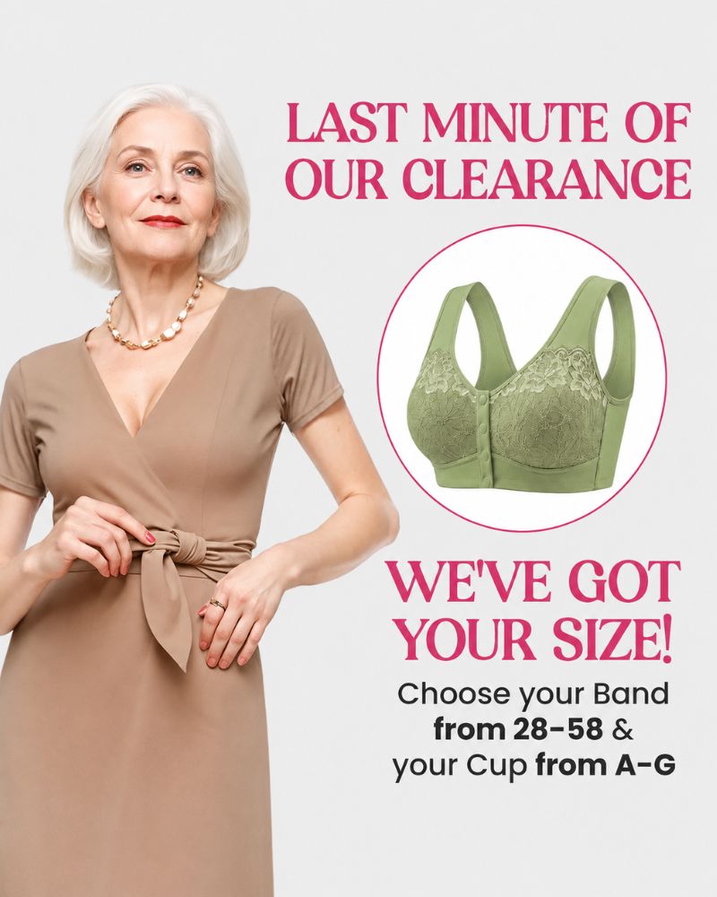 Front-Closure Wireless Support Bra
